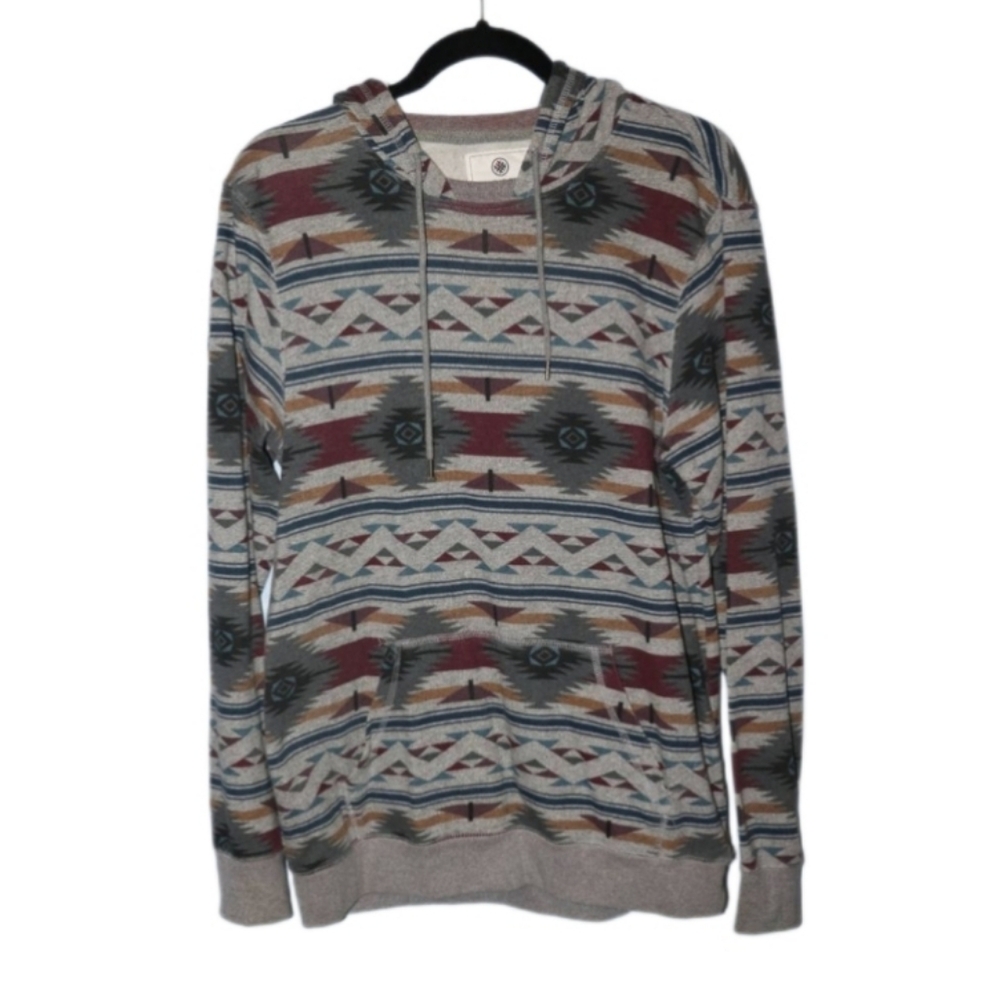 On the Byas Southwest print hoodie sweater men's medium